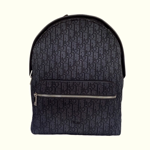 Dior Men’s Rider Backpack, Black,  Canvas Calfskin Leather. CD. - Picture 1 of 7